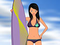 Surfer Girl Dress Up, за да играят онлайн