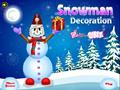 Snowman Декорация, за да играят онлайн